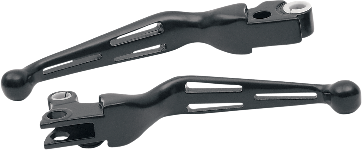 Slotted Wide Blade Lever Set - Chrome