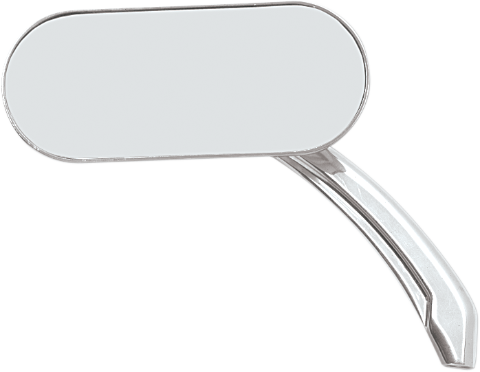 Mirror - Side View - Oval - Black/Matte - Each