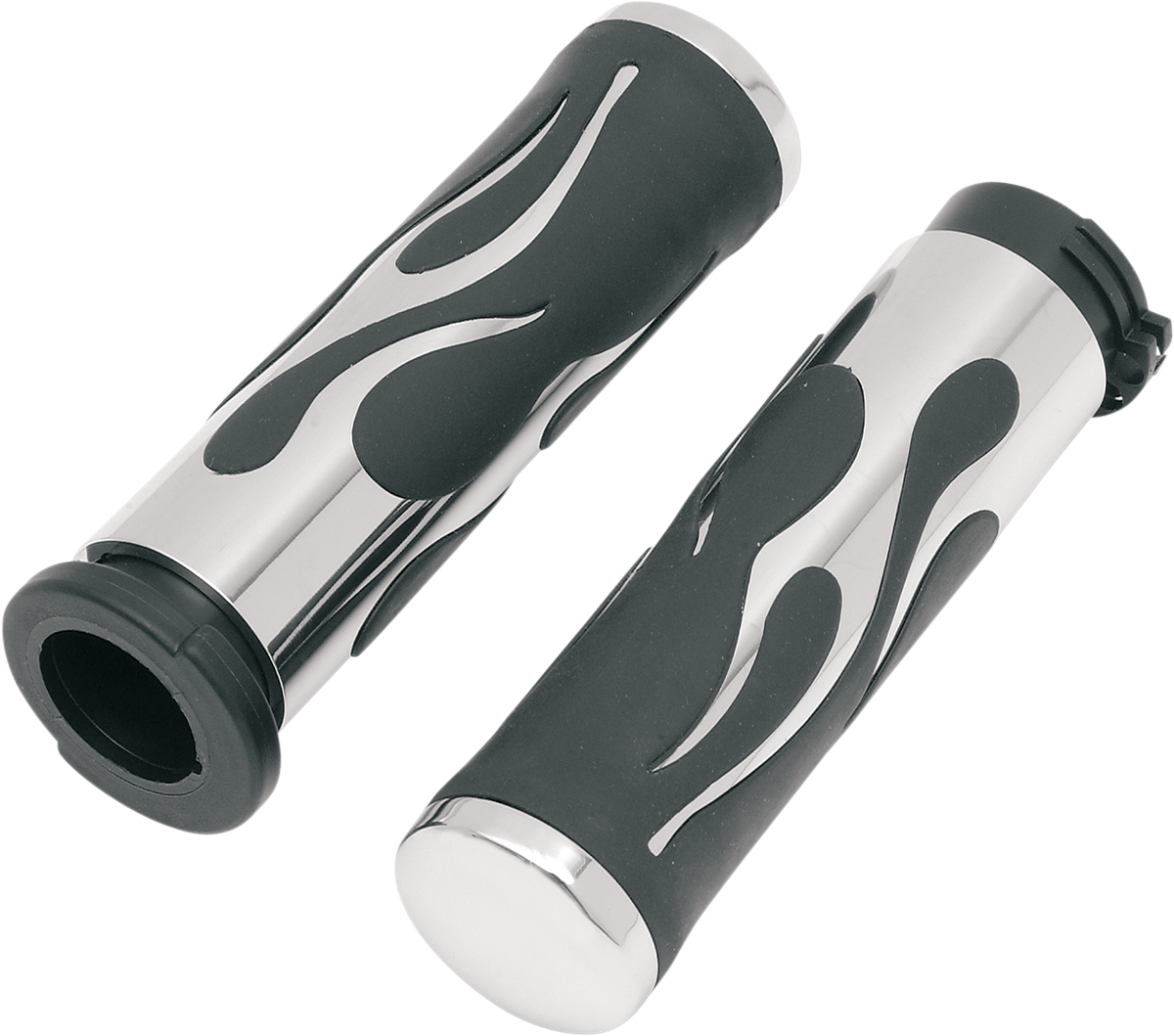 Flamed Grips - Chrome
