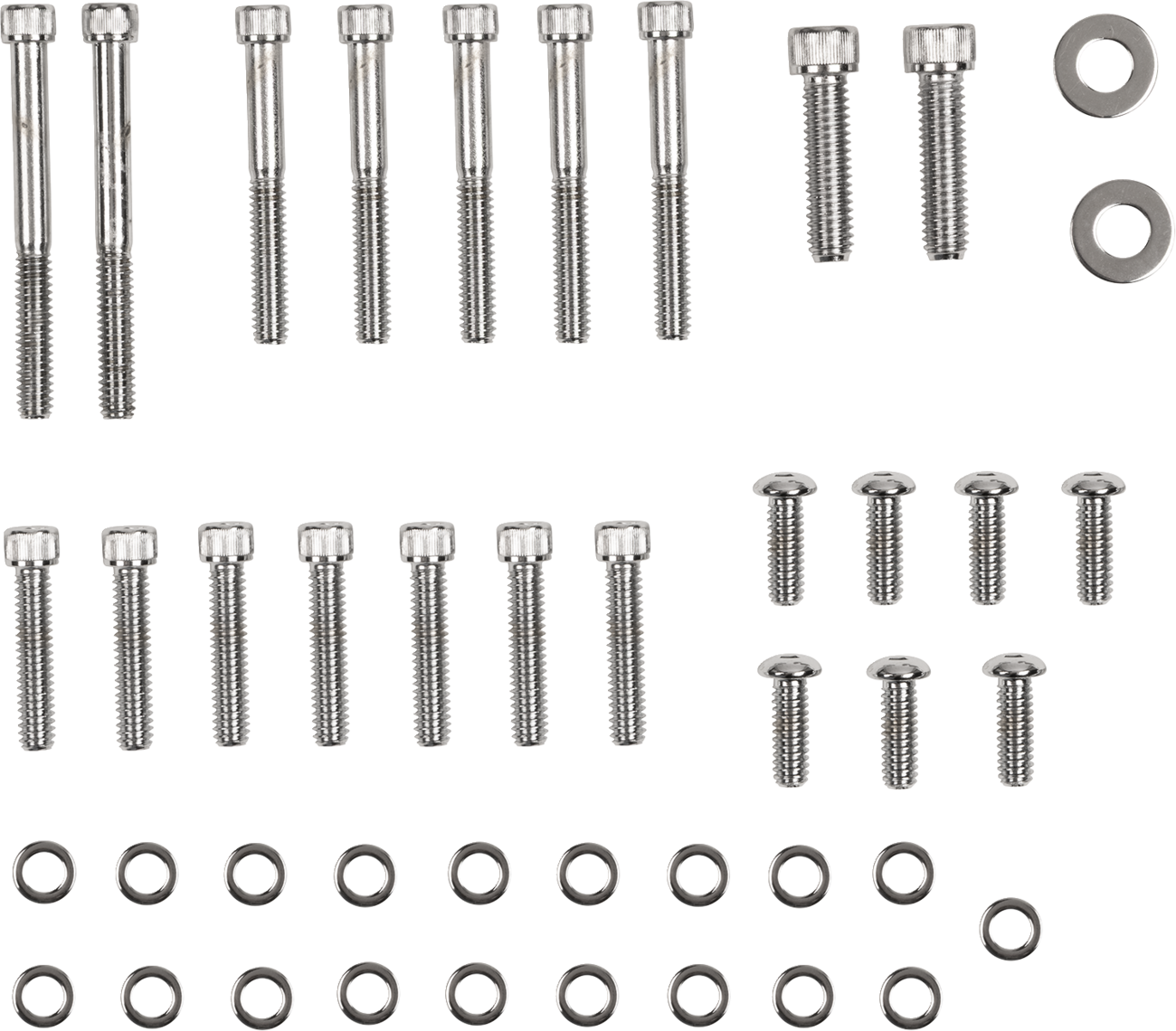 Bolt Set - Inner/Outer Primary/Inspection/Derby Cover - Smooth - Softail/Dyna