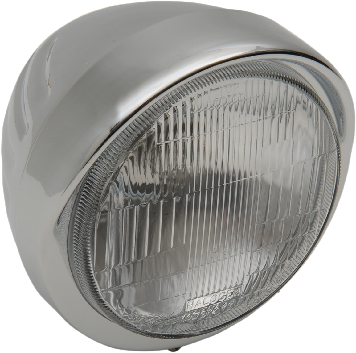 Headlight with Visor 6-1/2" - Grooved