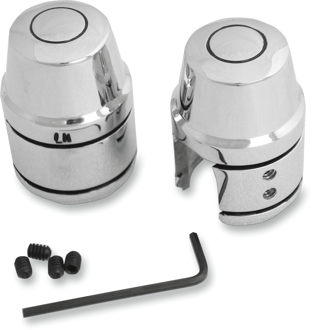 Upper Shock Bolt/Stud Cover - Chrome - '70-'86 FX/FL
