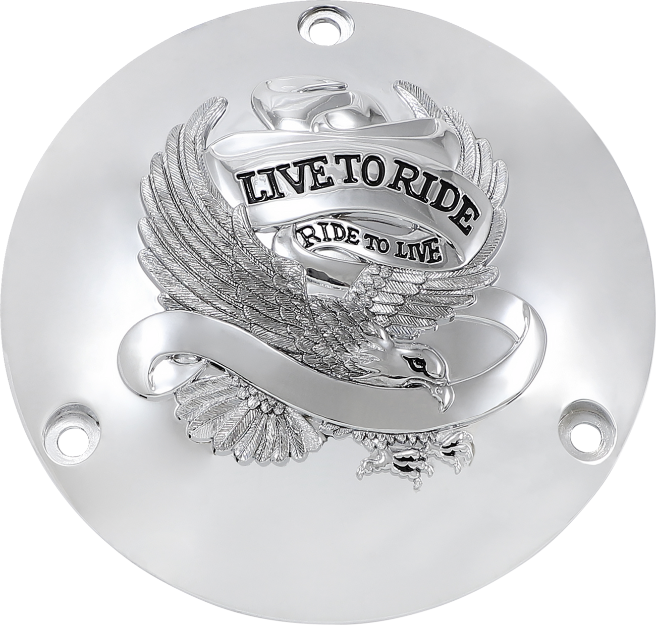 Live to Ride Derby Cover - 3 Hole - Gold