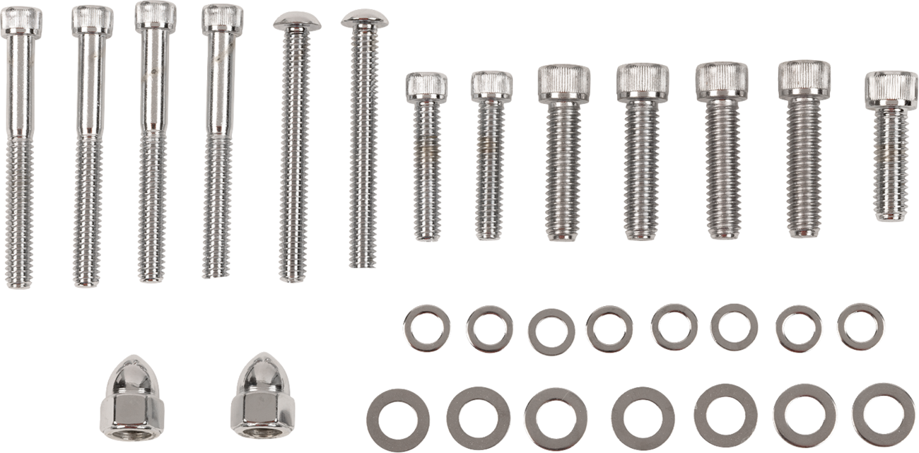 Bolt Set - Transmission End Cover/Bearing Support Plate - Smooth - Softail/Dyna