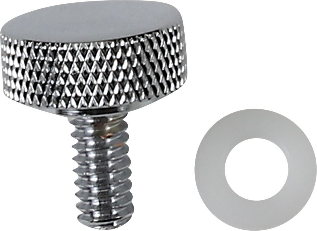 Seat Knob - Smooth - Chrome - 1/4"-28