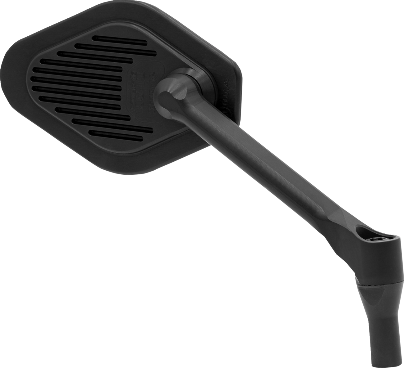 Mirror - Adjustable - Diamond - Black - Short Stem - Left