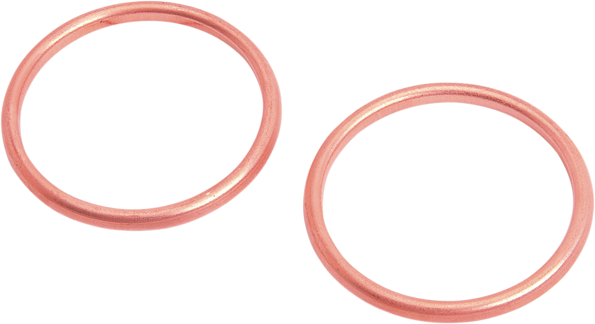Imported Round Exhaust Port Gaskets - Copper - '66-'84 FX/FL