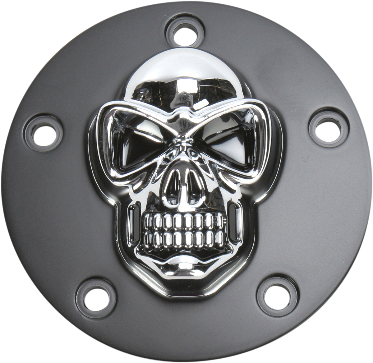 3-D Skull Points Cover - Big Twin