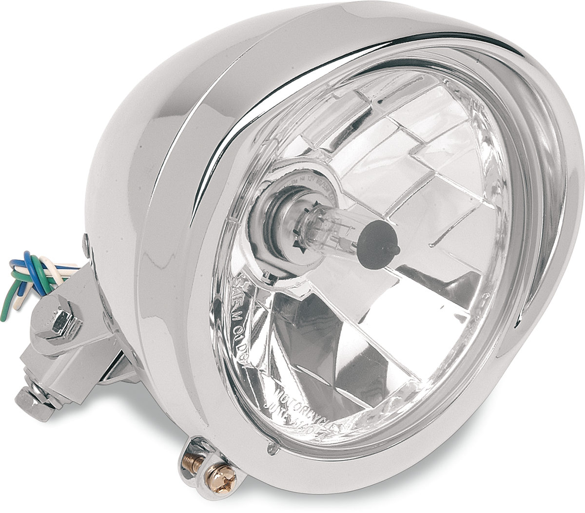 5-3/4" Head Light - Clear Lens - Chrome