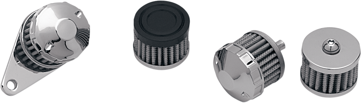 Assembly Mounting Base - Crankcase Vent Filter - Chrome