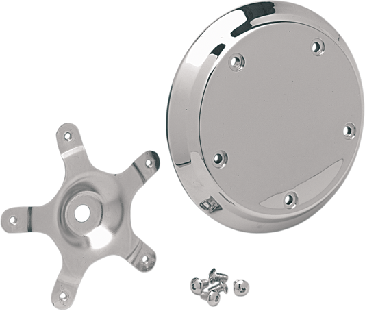 Five-Bolt Domed Air Cleaner Insert - Chrome