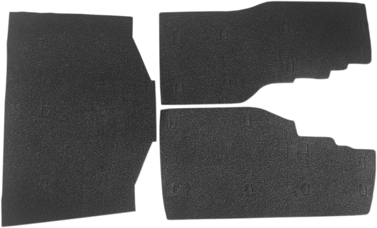 Saddlebag/Tourbox Floormats - Black - Gold Wing '88-'00
