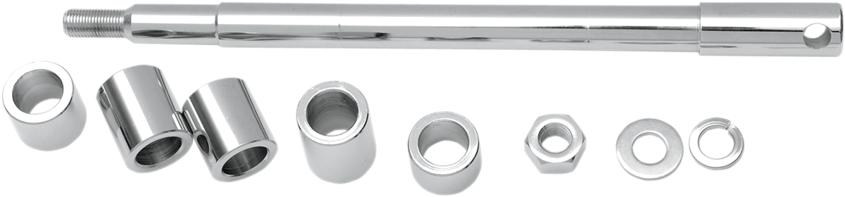 Axle Kit - Front - Chrome - '73-'83 Electra Glide/Wide Glide
