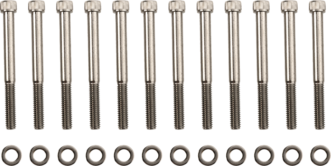 Bolt Kit - Handlebar Controls - Smooth/Socket-Head - Chrome - M8