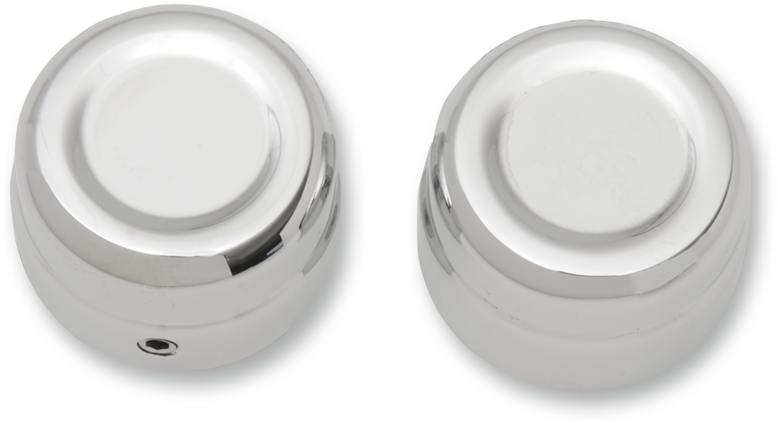 Axle Caps - Rear - Chrome - Pair