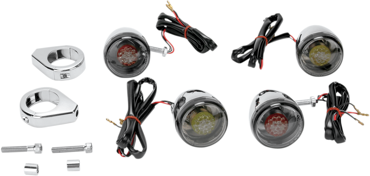 Turn Signal Kit - Red/Smoke