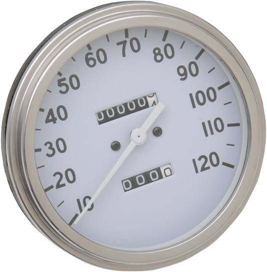 5" MPH FL-Style 2:1 Speedometer - '36-'40 White Face