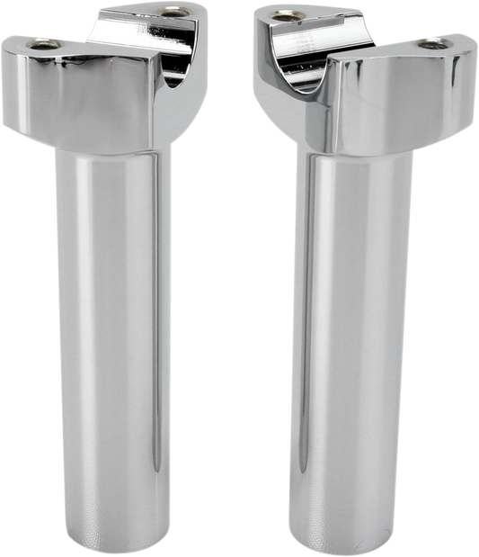 Forged Aluminum Handlebar Risers - Pullback - 3-1/2" - Black