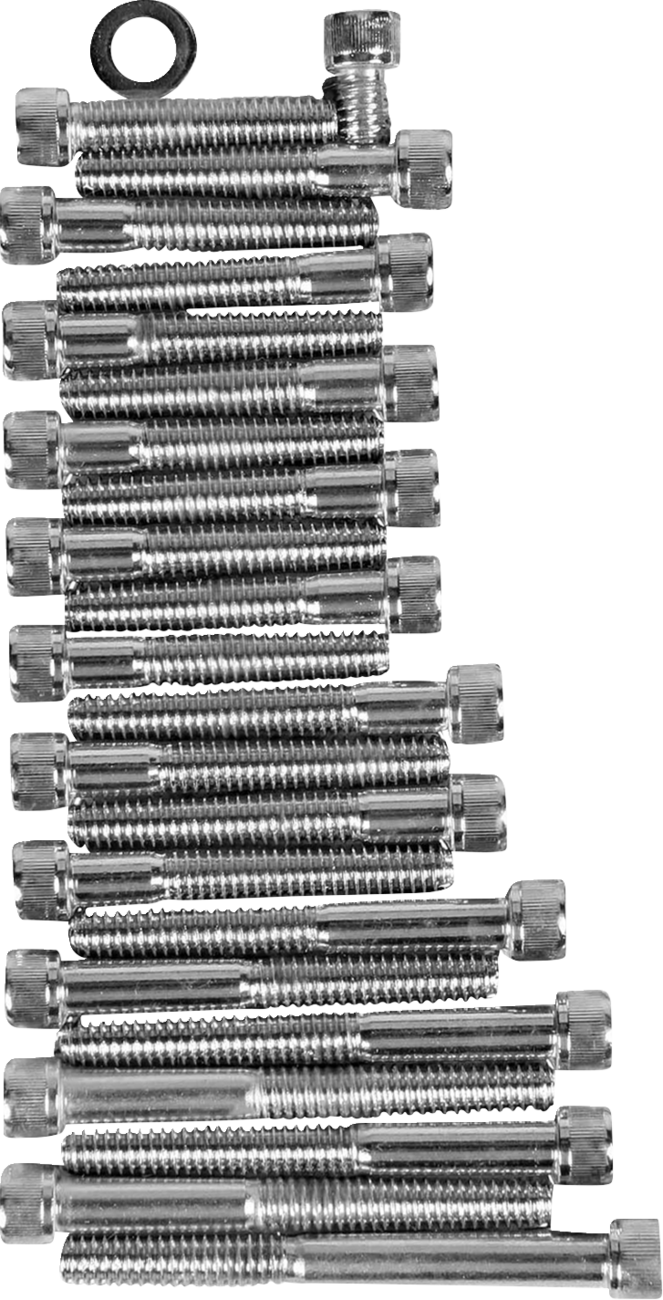 Bolt Set - Cam/Primary/Sprocket Cover - Socket-Head/Knurled - '86-'90 Sportster