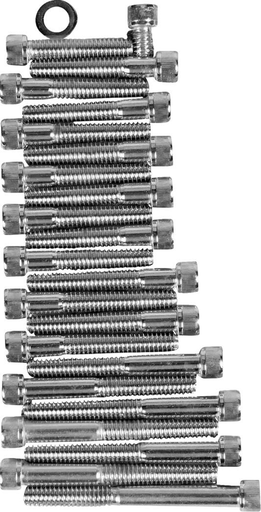 Bolt Set - Cam/Primary/Sprocket Cover - Socket-Head/Knurled - '86-'90 Sportster