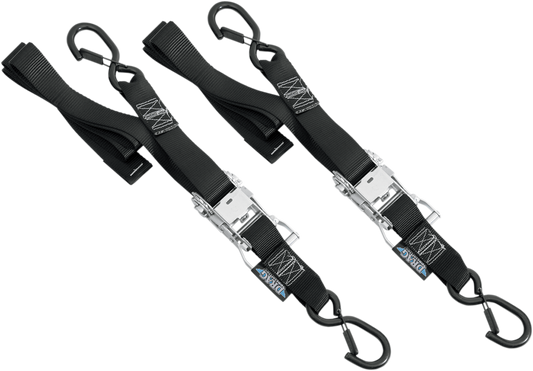 Ratchet Tie-Downs - 1-1/2" x 6' - Black