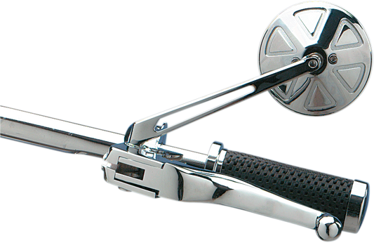 Mirror - Round Series - Side View - Stealth II/Long - Chrome - Left/Right - Each
