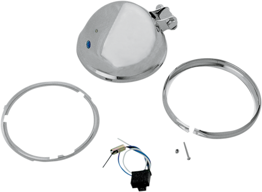 Bottom Mount Headlight Shell - 5-3/4" - Chrome