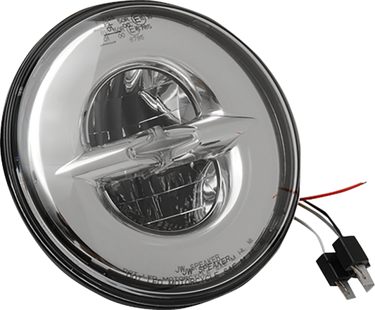 Headlight - Reflector-Style - 7" - Chrome