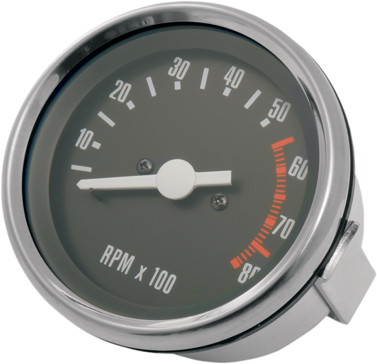 4" Electronic Tachometer - White Face