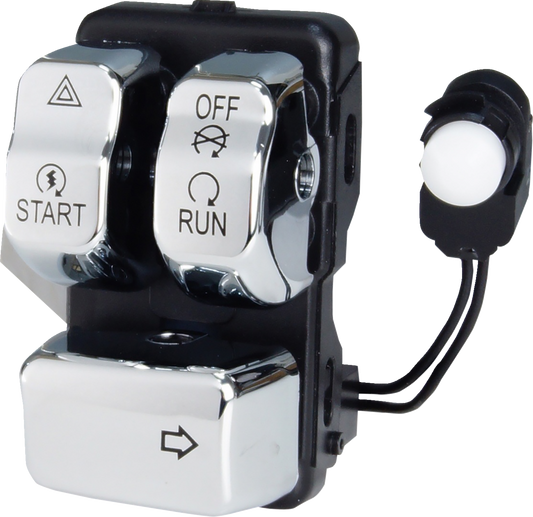 Can Bus Handlebar Control Module - Left - Chrome