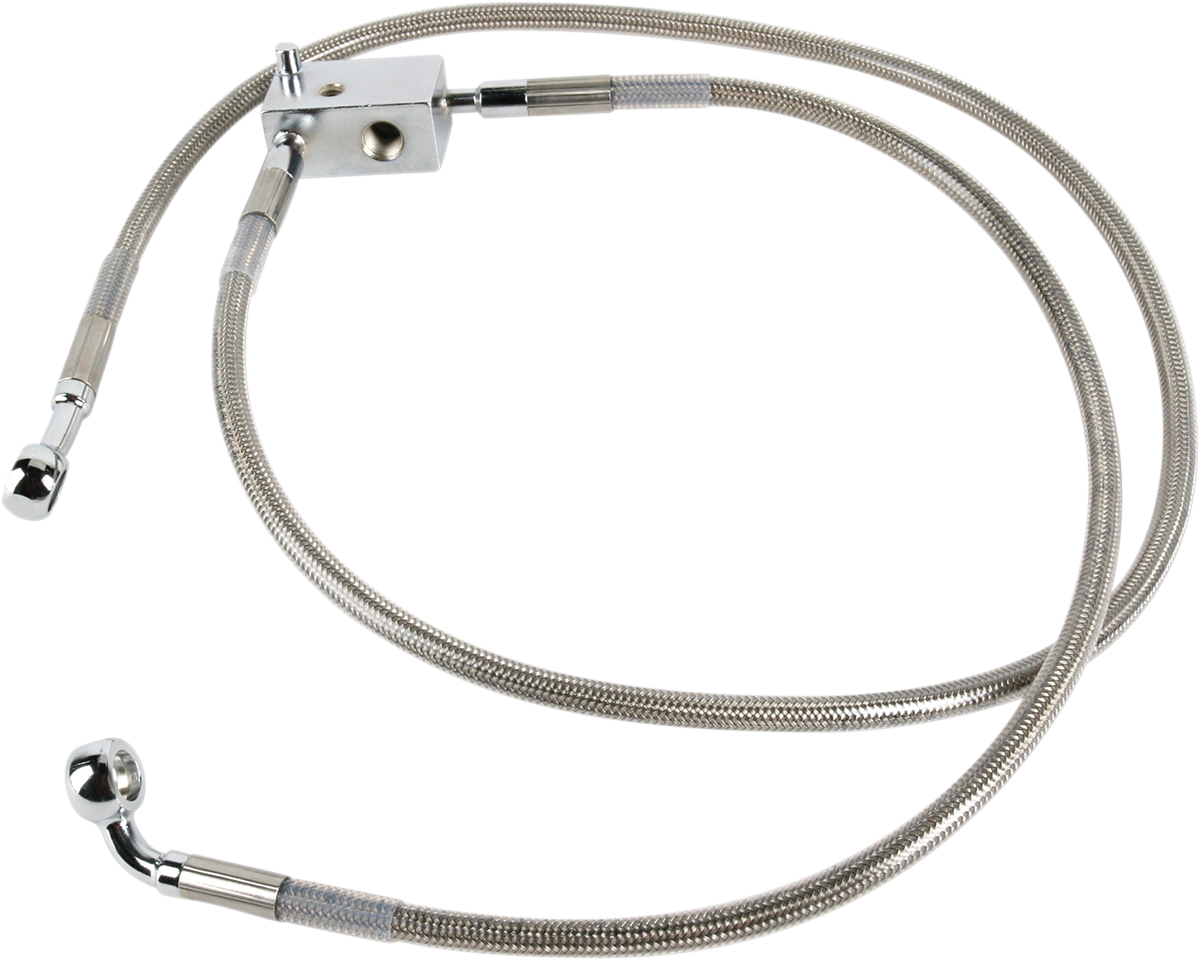 Brake Line - Front - +6" - Stainless Steel