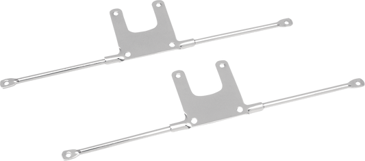 Front Fender Mount Brackets - Chrome - HD