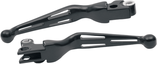 Slotted Wide Blade Lever Set - Black