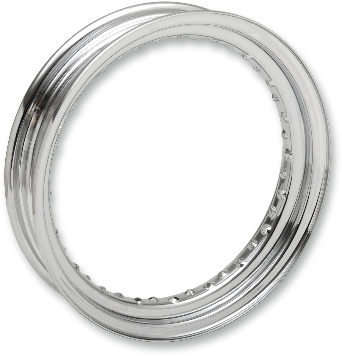 Rim - 40 Hole - Chrome - 16x3 - Side Rubber Valve