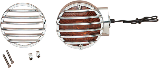 Turn Signal Lens Grille - Chrome