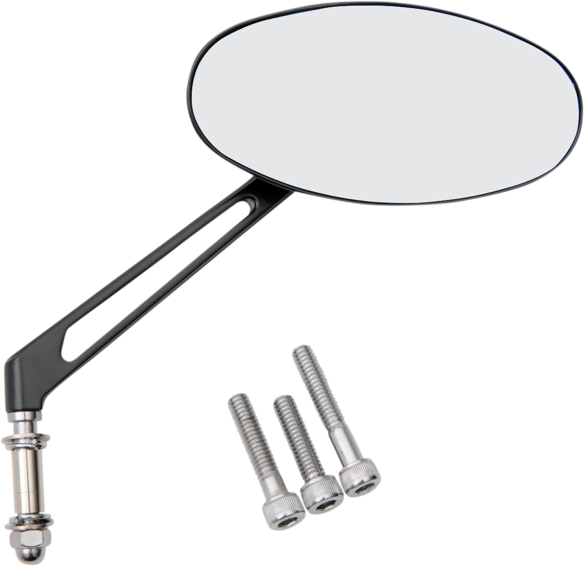 Mirror - Stealth II - Side View - Oval - Chrome w/Anti-Glare Blue Tint