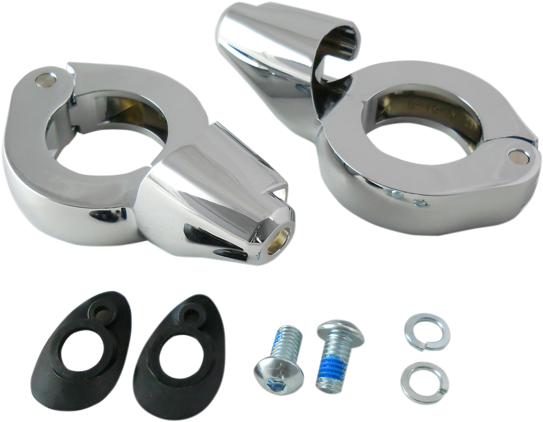 Turn Signal Mount - 49 mm - Chrome