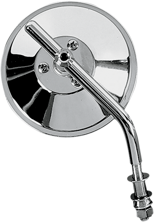 Mirror - Custom - Side View - Round - Chrome - Left/Right - 4" - Each