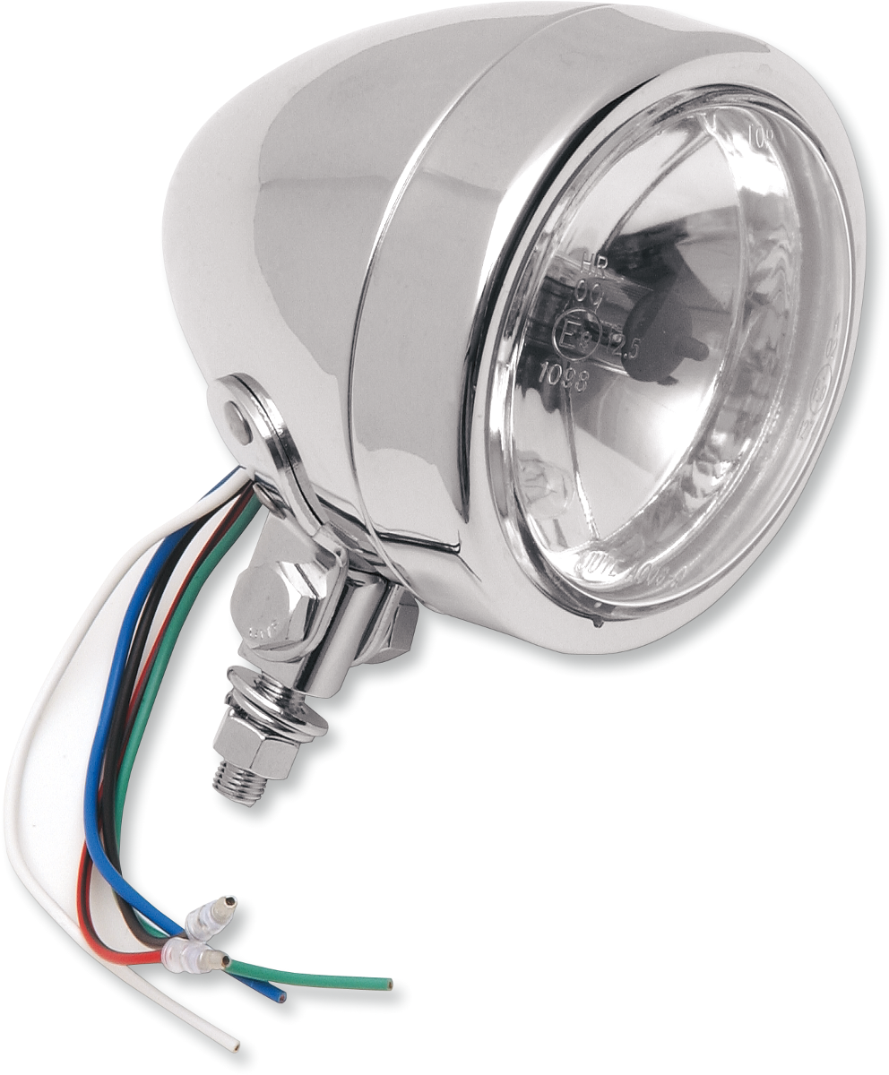 Spotlight w/Visor - 4-1/4" - w/Running Light - Clear Lens