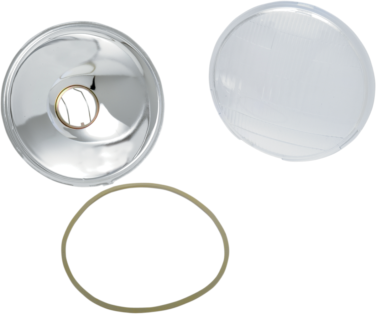 Replacement 6-1/2" Headlight Glass