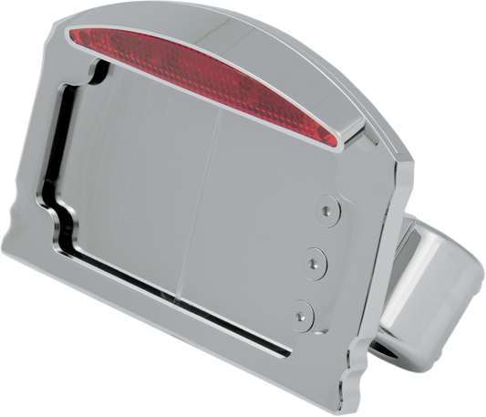 LED Taillight/License Plate Mount - Half-Moon - Flat