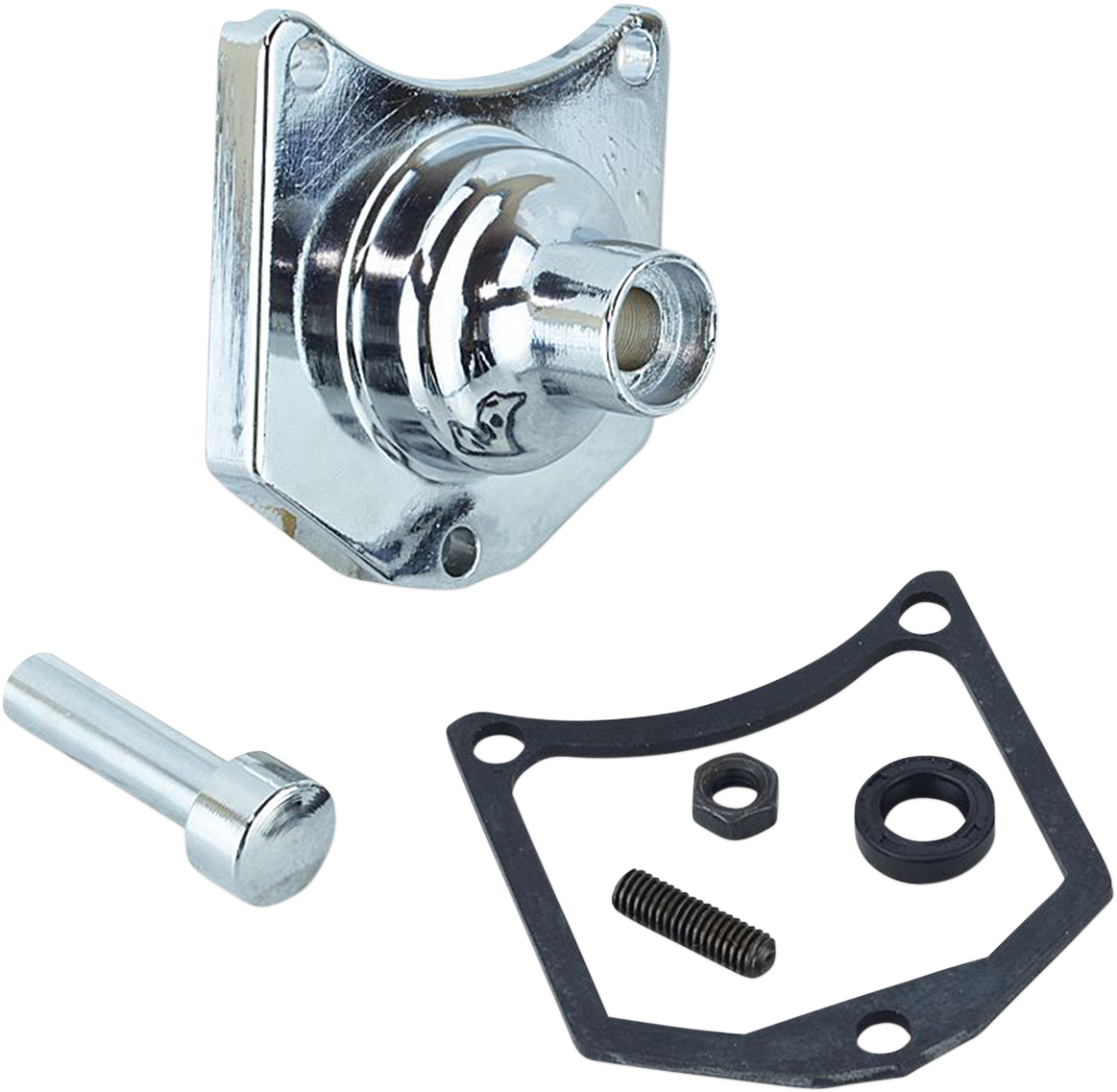 End Cover - Solenoid/Starter Button - Black Wrinkle