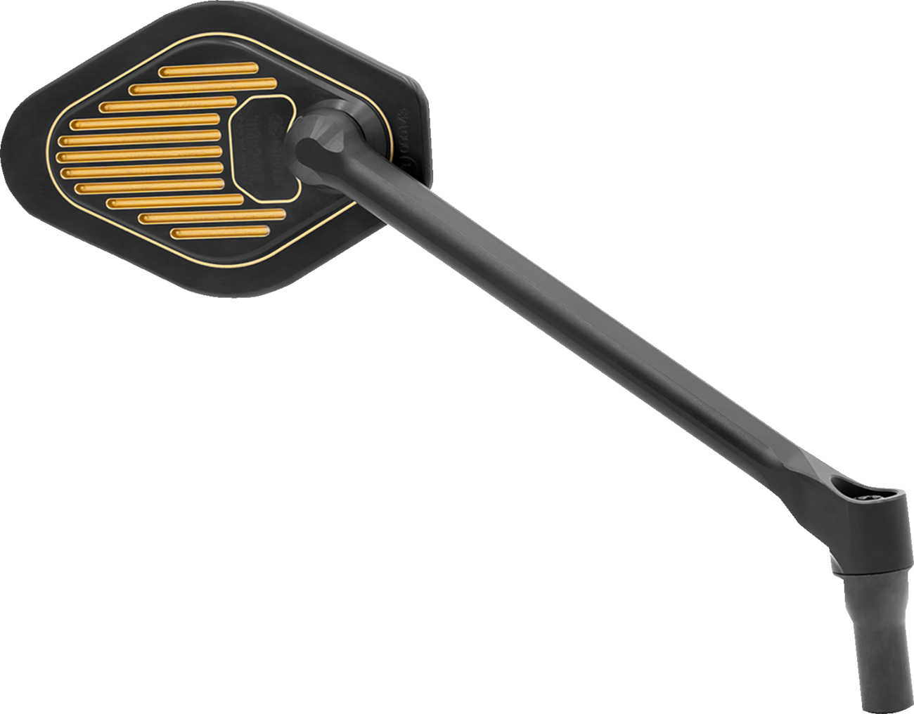 Mirror - Adjustable - Diamond - Black - Long Stem - Right