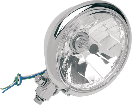 Springer Headlight - Bottom Mount - 5-3/4" - Chrome