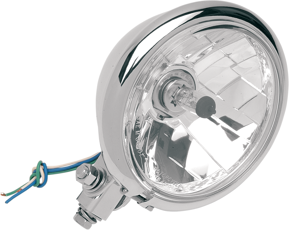 Springer Headlight - Bottom Mount - 5-3/4" - Black