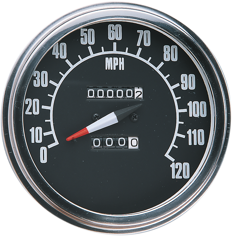 5" FL-'68-'84 Style 2240:60 Speedometer with Reed Switch - Black Face