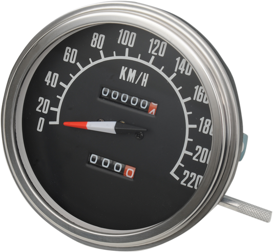 5" MPH FL-'68-'84 Style 1:1 Speedometer with Tachometer - Black Face