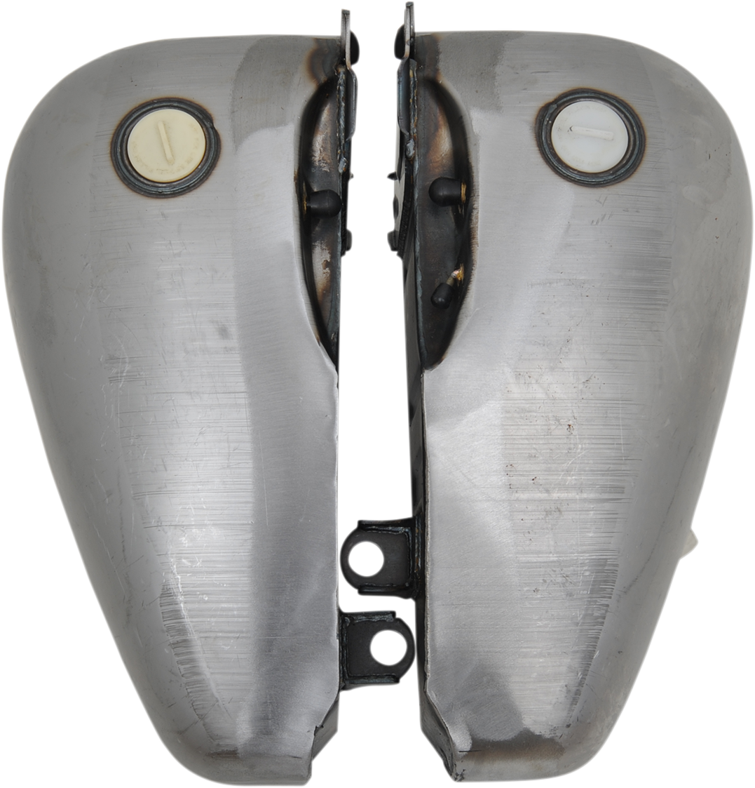 Fat Bob Style Gas Tanks - Flatside - 6 Gallon