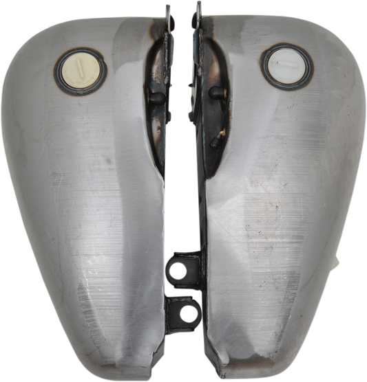 Fat Bob Style Gas Tanks - Flatside - 6 Gallon