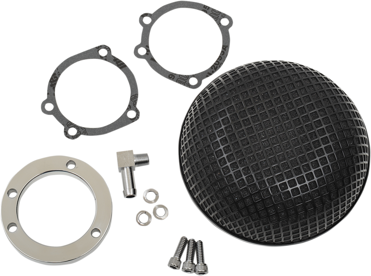 "Bob" Retro-Style Air Cleaner Kit - Black